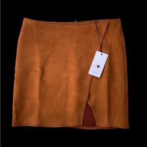 Lantern Brown Mini Skirt